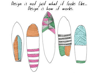 Design is not just what it looks like design illustration photoshop surfing