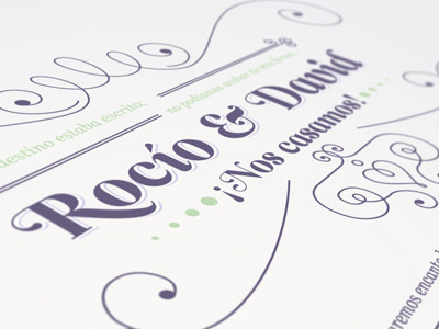 Wedding Invite invitation typography