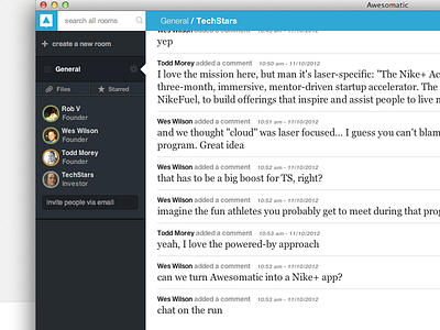 Awesomatic Chat - Sidebar chat responsive sidebar ui ux