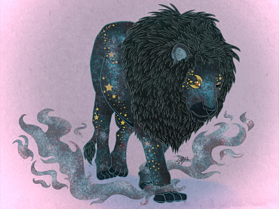 Always Holding On To Stars astrology astronomy blue cat cosmo cosmos fate feline galaxy horoscope lion love rawr space stars