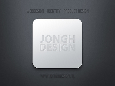 JONGHDESIGN logo as tile app icon black graphic design icon logo white