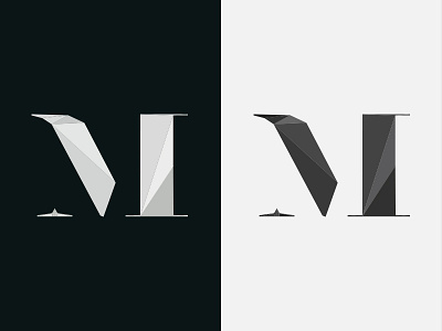 Playing with Logo experiment geometry grid logo nouvella nouvella vague poly polygon triangles type vague