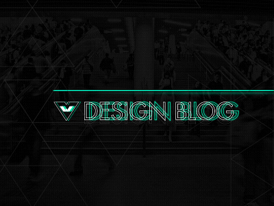 Design Blog logo blank white