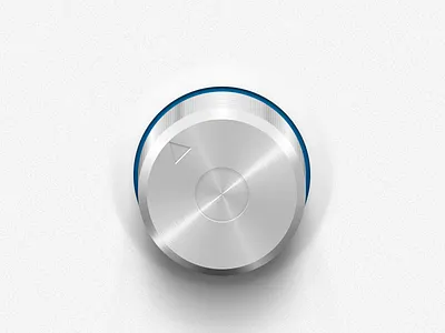 Dial blue dial knob metal