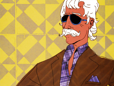 The Art Dealer illustration portrait