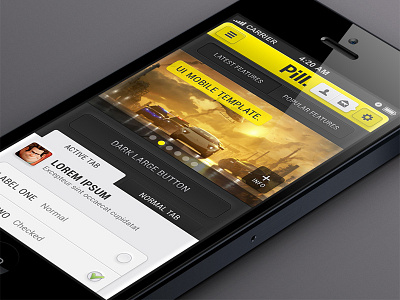 Pill Iphone App UI kit app iphone kit ui