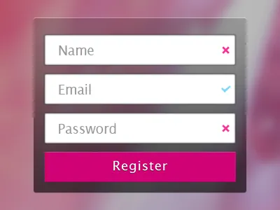 Registration Form iphone network pink social