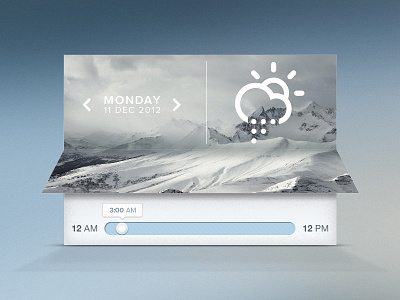 weather widget app screendesign slider snow weather widget