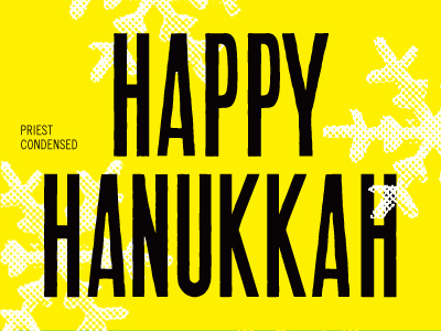 HAPPY HANUKKAH - FOUNDFONT™ hanukkah typography vintage typography