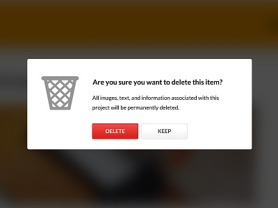 Delete pop up bin clean delete delete button nudds pop up rounded edges simple subtract trash ui ux