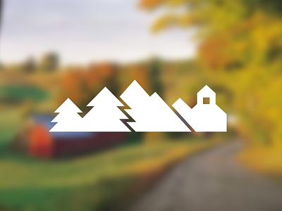 Town Logo logo mountain town trees