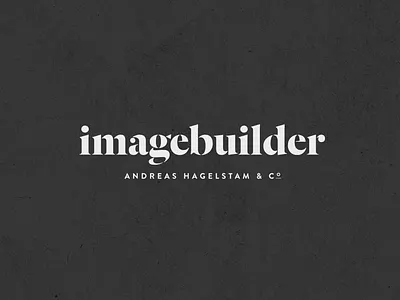 Imagebuilder branding brandon grotesque copywriting logotype monochromatic sans serif serif