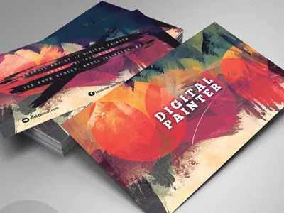 Artistic Business Card#3 artist business card artistic business card business card business card mockup business card templates calling card colorful corporate creative creative business card creative business cards design inspiration designer designer business cards digital painter business card graphic artistic graphic designer graphicriver business cards identity painter business card sherman jackson texture trading card