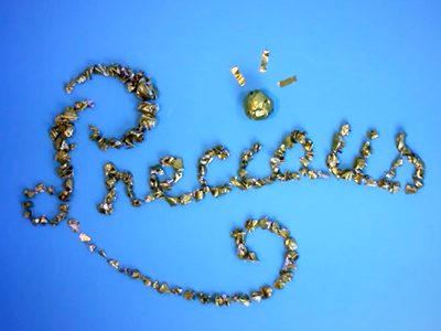 Presh blues chocolate foil gold hand mfad precious sagmiester sva type typography