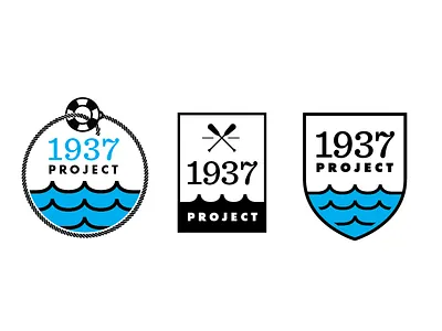Logo in progress 4 brand college flood futura icon logo mark one color paddle sentinel service project simple two color volunteer water