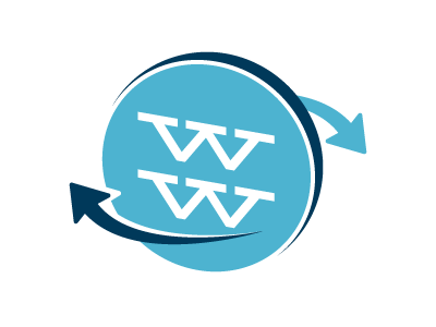 whirly whirl arrows blue fun game logo mark spinning whirly whirl