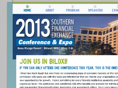 SFE conference subsite design design refresh web website