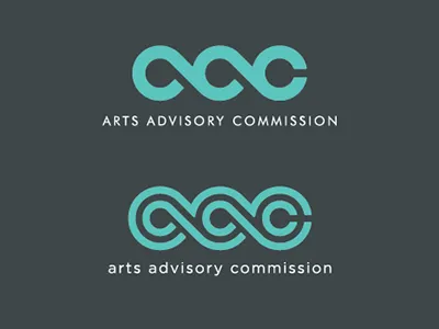 AAC logo 4 A & B arts design lettering logo modern monogram typography