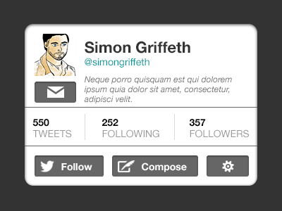 Twitter thing interface profile rebound thing twitter ui