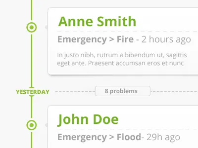Timeline event events green ios app ios timeline iphone timeline shadow timeline timeline event