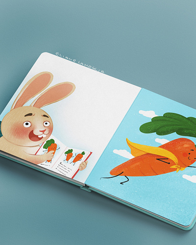 Story of the heroic carrot. adobe art book childrenbook graphic design history illustration kidlit livro livroinfantil