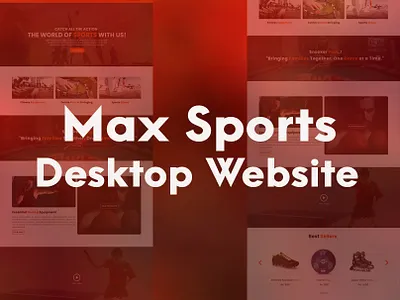 Max Sports Website max sports website ui ux web