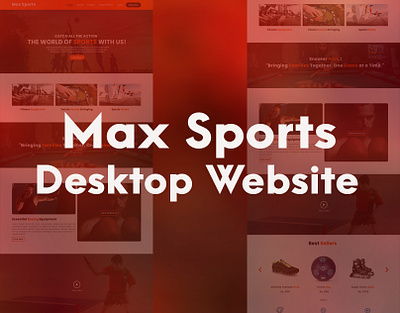 Max Sports Website max sports website ui ux web