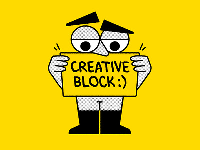 Weekly Illos - Week 03 block character character illustration creative block design eyes graphic design illustration linework minimal minimalist texture textured illustration vector