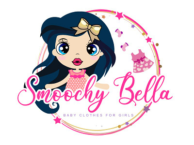 Baby Cloth Brand Logo baby cloth brand logo branding clothing logo custom logo graphic design illustration logo logo designer vector