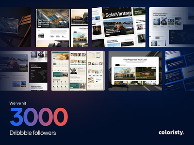 Thanks for supporting us! 3000+ followers 💪🏽💪🏽 app design apps coloristy coloristy design studio coloristy media design agency landing pages ui ui design ux design web design websites