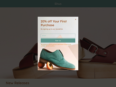 Discount Modal app dailyui ecommerce figma modal shoes ui ux