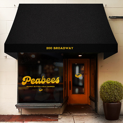 Peabees Sandwich Shop Branding brand branding foodandbeverage logo restaurantdesign