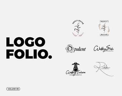 Different Types of Project Logo Folio. Vol-09 beauty cosmetics logo branding camera logo creative design dribbble free logo design templates graphic design icon logo logo design logo folio minimal photograher photography photography logo symbol