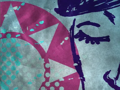 Portrait illustration textures