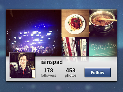 Instawidget @2x hidpi instagram instawidget minimal rebound simple source sans ui widget