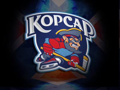 Сorsair corsair hockey logo mascot sport team