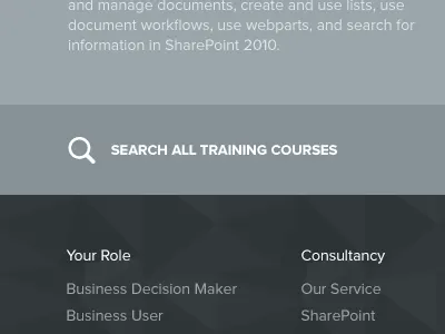 Unintentional greyscale layout! footer grey pattern search