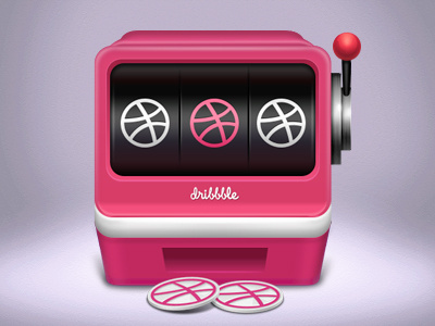 Game time dribbble icon machine slot