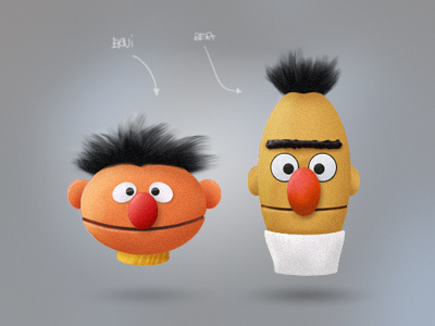 Sesame Street Icons 3d bert erni folder icons photoshop sesame street