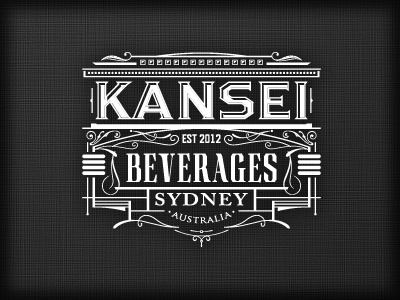 Beverages australia logo sydney typography