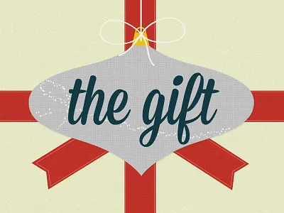 The gift christmas gift ornament present