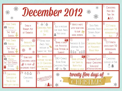 25 days of Christmas 25 days of christmas calendar christmas december design