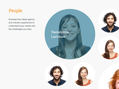 People page rollover agency branding design footer logo people responsive rollover texture type ui web website