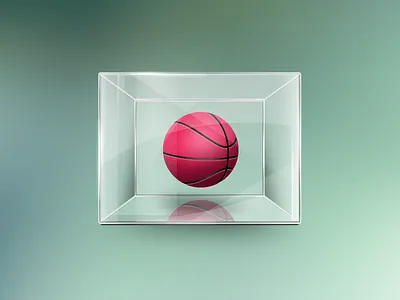 Thank You Dribbble ball basketball box cube dribbble glass illustration inspiration invitation invite invites logoswish photoshop reflection retina thanks