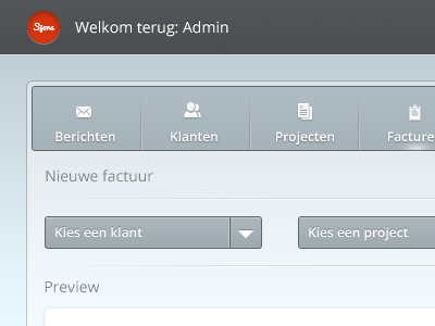 CRM work in progress blue crm customer grey ui wip