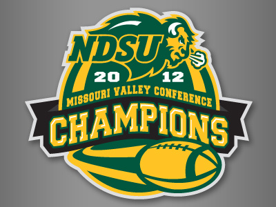 NDSU Conference Championship Logo athletics branding championship college football logo ndsu north dakota state