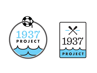 Logo in progress 5 brand college flood futura icon logo mark one color paddle sentinel service project simple two color volunteer water