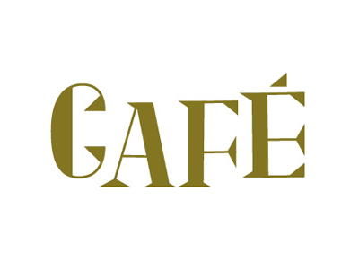 Café lettering letters type typography