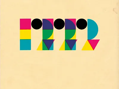 12-12-12 12 121212 bauhaus cmyk geometric illustration numerology pseudoscience typography