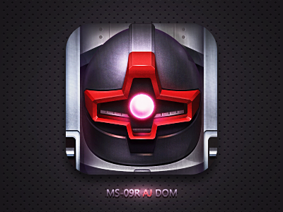 MS-09R DOM gundam icon ios iphone ui